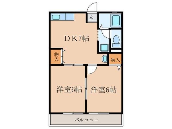 サンヒルズＡ・Ｂの物件間取画像